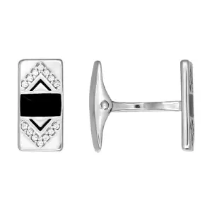 Запонки  серебро 94160035 (Sokolov и Diamant, Россия)